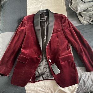 Todd Snyder Burgundy Velvet Blazer